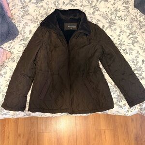 Weatherproof Dark Brown Quilted Puffer Jacket